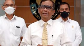 Menteri Koordinator Bidang Politik Hukum dan Keamanan (Menko Polhukam) Mahfud MD yang juga Ketua Pengarah Satuan Tugas Penanganan Hak Tagih Negara Dana Bantuan Likuiditas Bank Indonesia (Satgas BLBI). (Foto:Pelopor.id/Kemenkopolhukam)