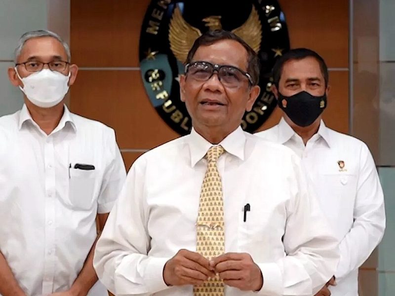 Menteri Koordinator Bidang Politik Hukum dan Keamanan (Menko Polhukam) Mahfud MD yang juga Ketua Pengarah Satuan Tugas Penanganan Hak Tagih Negara Dana Bantuan Likuiditas Bank Indonesia (Satgas BLBI). (Foto:Pelopor.id/Kemenkopolhukam)