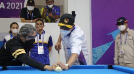 Muhadjir Effendi: Arena Biliar di PON XX Papua Berstandar Internasional. (Foto:Pelopor.id/Kemenko PMK)