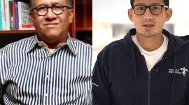 Kolase foto Sapta Nirwandar dan Sandiaga Uno. (Foto:Pelopor.id/Ist)