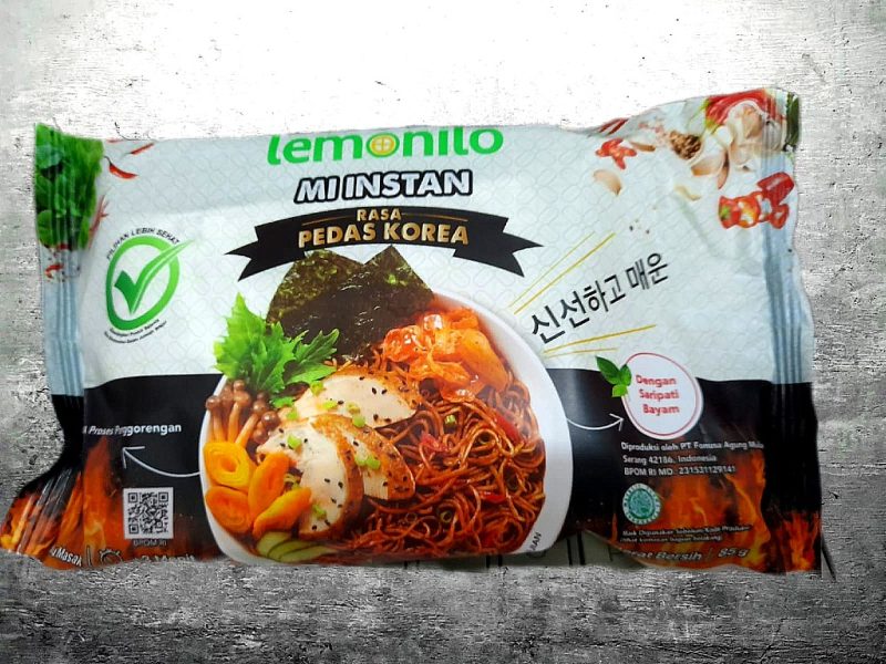 Mie Instan Lemonilo Pedas Korea. (Foto:Pelopor.id/Tantri)