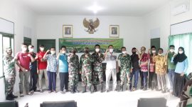 Program kegiatan karya bakti TNI dan bakti sosial dalam rangka kegiatan teritorial Dislitbangad TA 2021 resmi ditutup, pada Jumat (01/10/2021). (Foto: Pelopor/Dispenad)