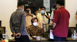 Menteri Sosial (Mensos) Tri Rismaharini dalam kunjungan kerja di Provinsi Gorontalo. (Foto: Pelopor/Kemensos)