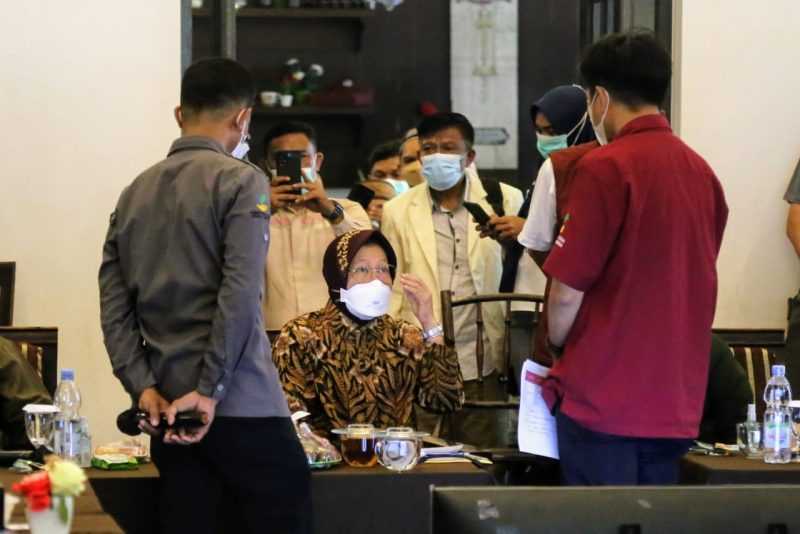 Menteri Sosial (Mensos) Tri Rismaharini dalam kunjungan kerja di Provinsi Gorontalo. (Foto: Pelopor/Kemensos)