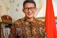 Menteri Pariwisata dan Ekonomi Kreatif (Menparekraf) RI Sandiaga Uno. (Foto: Pelopor/Instagram @sandiuno)