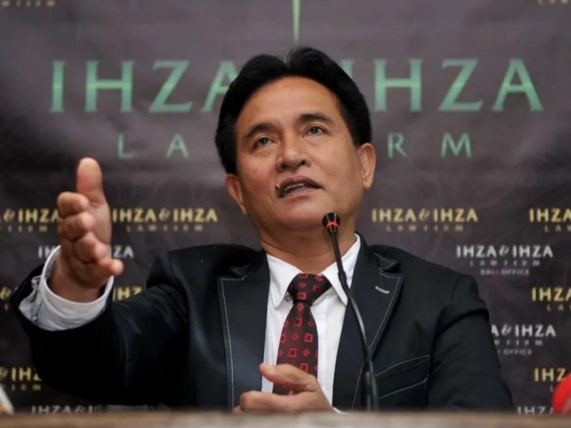 Advokat senior Yusril Ihza Mahendra. (Foto: Pelopor/Instagram @yusrilihzamhd)