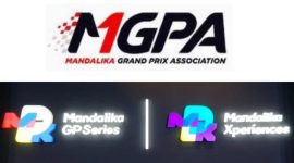 Atas: logo lama MGPA. Bawah: dua logo baru MGPA. (Foto: Pelopor/themandalikagp.com dan Viva)