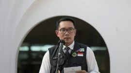 Gubernur Jawa Barat Ridwan Kamil ketika meresmikan Creative Center Kota Bogor, Mei 2021. (Foto: Pelopor/Instagram @ridwankamil)