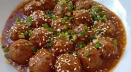 Sweet Sauce Korean Meatballs. (Foto: Pelopor/ Instagram @lenny_odelia_tan)