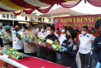 Polisi Berhasil Ungkap Penyelundupan 23 Kg Sabu di Medan. (Foto: Pelopor/Tribratanews)