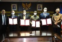 Prancis dan Indonesia melakukan penandatangan Letter of Intent (LoI) mengenai Kerja sama Percepatan Transisi Energi di Indonesia. (Foto:Pelopor.id/Kemenko Marves)