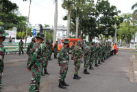 TNI Gelar Latihan Lintas Instansi Penanggulangan Bencana. (Foto: Pelopor/tniad.mil.id)