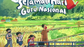 Hari Guru Nasional 2021, Jokowi: Mari Bersama Pulihkan Pendidikan. (Foto: Pelopor/Twitter @jokowi)