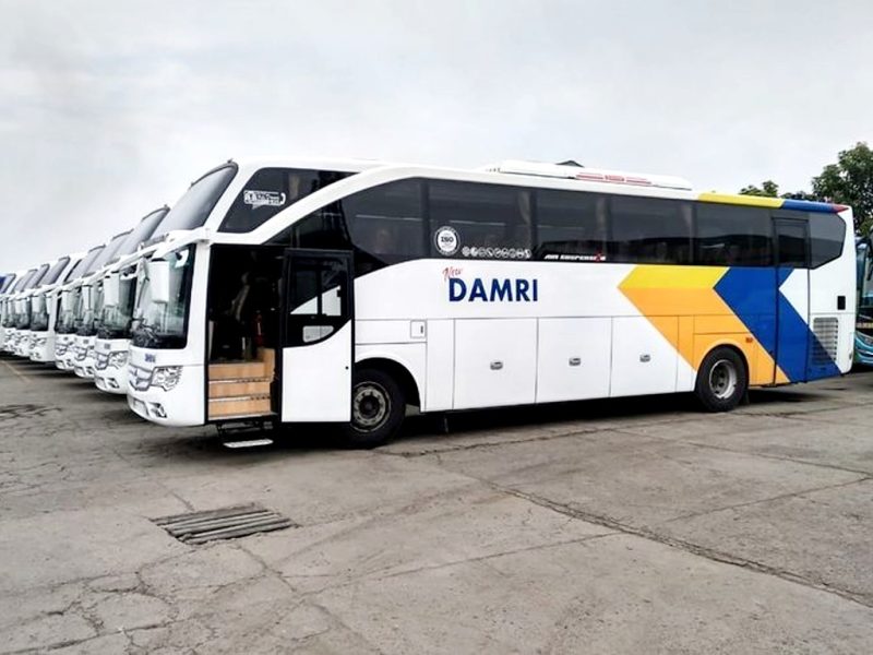 Ilustrasi bus Damri. (FOto:Pelopor.id/Damri)