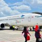 Ilustrasi Pesawat Garuda Indonesia. (Foto: Pelopor.id/ Shutterstock)