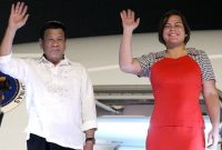 Sara Duterte-Carpio, dan ayahnya Presiden Filipina Rodrigo Duterte. (Foto:Pelopor.id/Presidential photo/Arcel Valderrama)