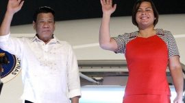 Sara Duterte-Carpio, dan ayahnya Presiden Filipina Rodrigo Duterte. (Foto:Pelopor.id/Presidential photo/Arcel Valderrama)
