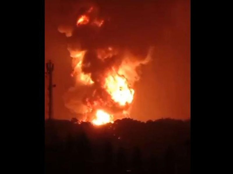 Kilang Pertamina Cilacap Terbakar. (Foto: Pelopor.id/Istimewa)