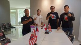 Dari kiri ke kanan, Sekjen PKN Sri Mulyono, Wakil Bendahara Umum PKN Ardian, Ketua Bidang Hukum dan HAM Rio Ramabaskara, Wakil Ketua Umum PKN Gerry Hukubun. (Foto: Pelopor/Ist.)