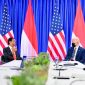 Presiden Joko Widodo melaksanakan pertemuan bilateral dengan Presiden Joe Biden di Scottish Event Campus, Glasgow, Skotlandia, pada Senin (01/11/2021). (Foto: Pelopor/BPMI Setpres/Laily Rachev)