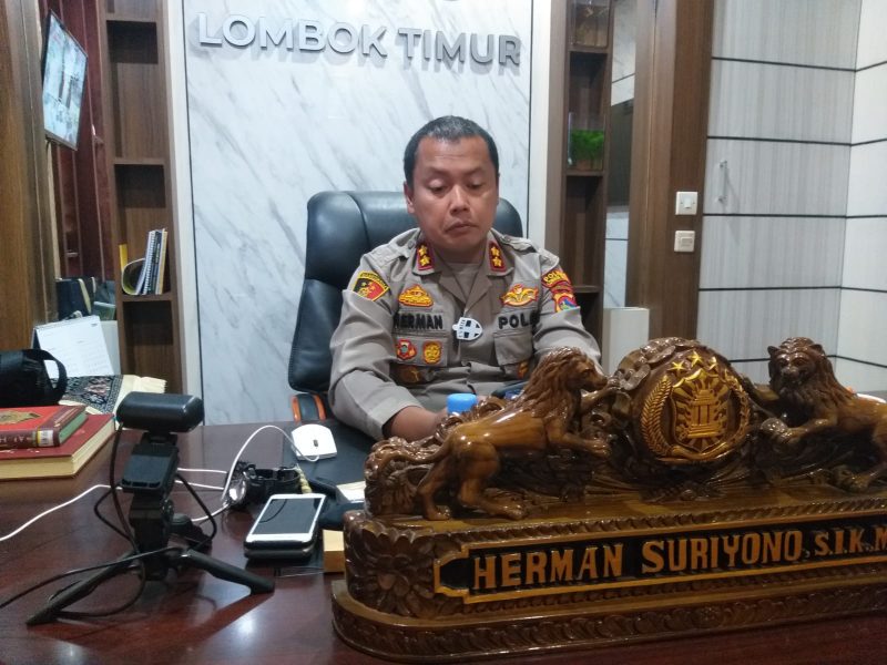 Kapolres Lombok Timur Herman Suriyono. (Foto: Pelopor/Ist.)