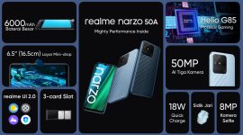 Realme Narzo 50A. (Foto: Pelopor/Realme Indonesia)