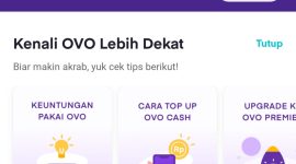 Ilustrasi tampilan aplikasi OVO. (Foto: Pelopor/Ist.)