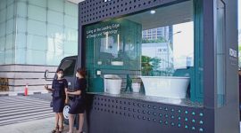 Mobile Showroom Kohler Indonesia di bawah Skybridge Area Grand Indonesia, Jakarta. (Foto: Pelopor/Ist.)