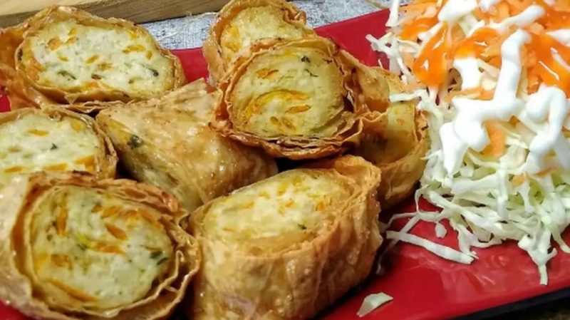 Chicken Roll Kulit Tahu. (Foto: Pelopor/Cookpad)