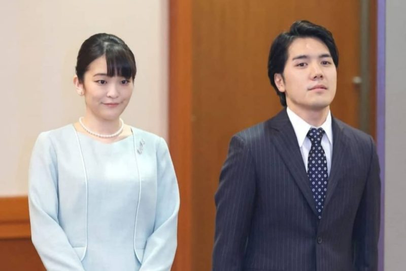 Mako Komuro dan suaminya, Kei Komuro. (Foto: Pelopor/Instagram @royals.around.us)