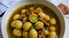 Rawon telur puyuh. (Foto: Pelopor/Cookpad)