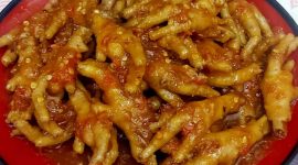 Ceker pedas manis. (Foto: Pelopor/Cookpad)