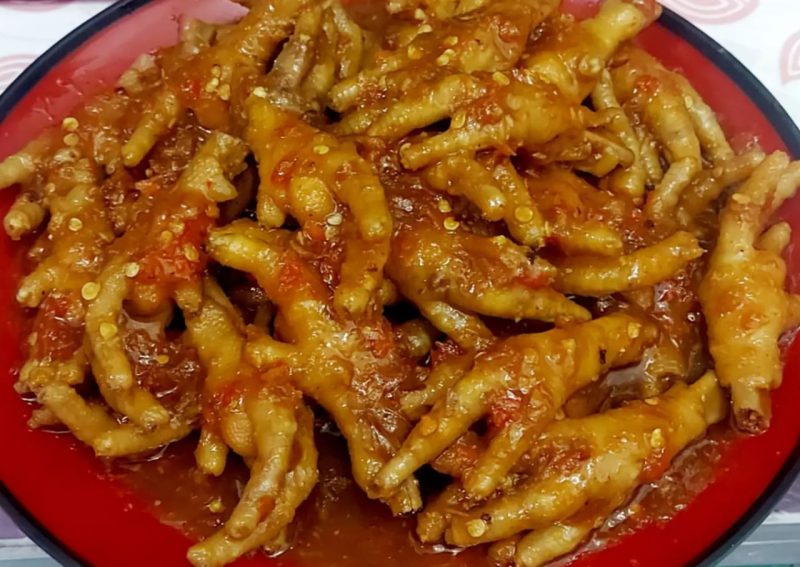 Ceker pedas manis. (Foto: Pelopor/Cookpad)
