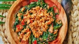 Sambal tempe kangkung. (Foto: Pelopor/Cookpad)