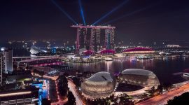 Pemandangan Singapura dimalam hari. (Foto: Pelopor/Unsplash)