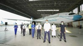 Garuda Rumahkan Sebagian Besar Pilot dan Potong Gaji Karyawan Hingga 50%. (Foto: Pelopor.id/Garuda Indonesia)