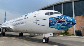 Pesawat Garuda Indonesia. (Foto:Pelopor.id/Garuda)