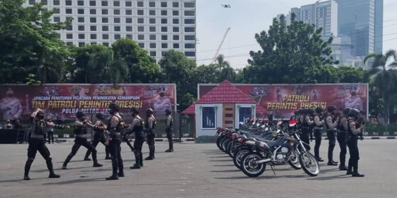 Polda Metro Jaya terus mempersiapkan rencana pengamanan dan pembatasan mobilitas jelang libur Natal dan Tahun Baru (Nataru). (Foto: Pelopor/Tribratanews)