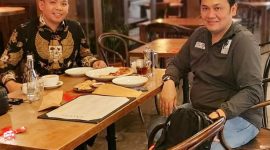 Gerry Hukubun saat Bertemu Farhat Abbas. (Foto:Pelopor.id/Ist)