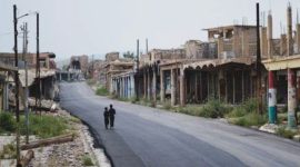 Ilustrasi infrastruktur Irak yang hancur, termasuk sekolah. (Foto:Pelopor.id/Ist)
