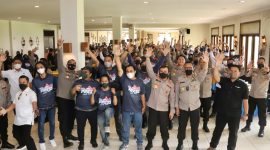 Polda Jateng, pada Rabu (8/12/2021) menggelar Press Tour di D'Emmerick Hotel, Salatiga, guna menjalin kebersamaan dan memperkuat kemitraan dengan awak media. (Foto: Pelopor.id/Tyo)