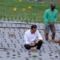Presiden Tanam Bawang Merah dan Resmikan Embung di Temanggung. (Foto:Pelopor.id/Tyo)