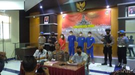 Warga Kota Magelang ER terancam 12 tahun penjara lantaran kedapatan mengonsumsi sabu. (Foto: Pelopor.id/Tyo)