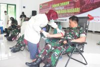 Jelang HUT Ke-5, Kodam XVIII/Kasuari Lakukan Aksi Bakti Sosial, Gelar Donor Darah. (Foto:Pelopor.id/TNI)
