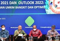 MenkopUKM Teten Masduki beserta para Deputi. (Foto: Pelopor.id/KemenkopUKM)