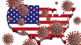 Ilustrasi virus Corona melanda Amerika. (Foto: Pelopor.id/Pixabay)