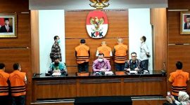 Ketua KPK Firli Bahuri, dalam konferensi pers,  dugaan korupsi wali kota Bekasi Rahmat Effendi di Gedung Merah Putih, KPK, Jakarta, Kamis (6/1/2022). (Foto:Pelopor.id/Ist)