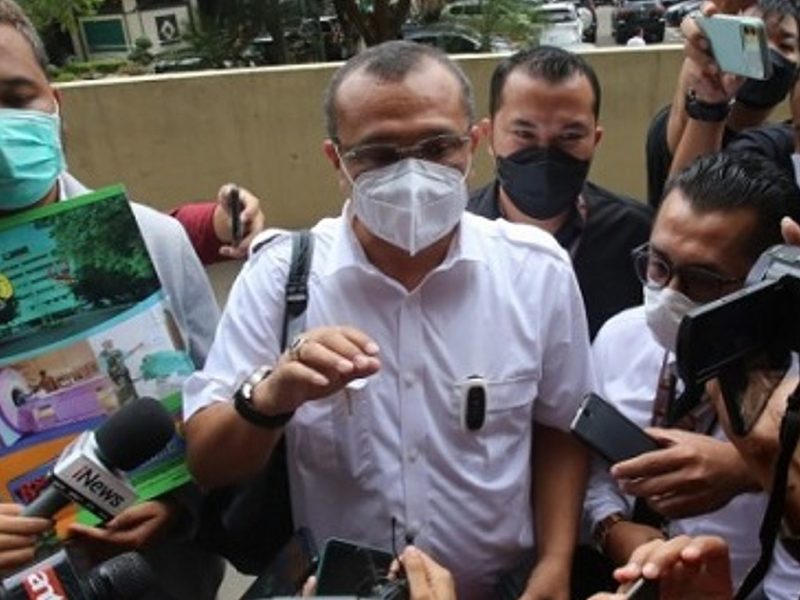 Ferdinand Hutahaean penuhi panggilan Bareskrim. (Foto:Pelopor.id/Ist)