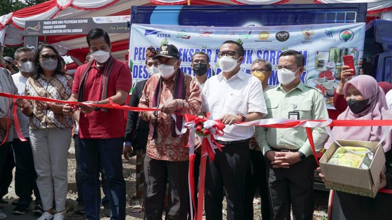 Kemendag dan Astra International Lepas Ekspor Olahan Sorgum NTB. (Foto:Pelopor.id/Kemendag)