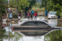 Salah satu area yang terendam banjir di Selangor. (Foto: Pelopor.id/Antara/Xinhua)